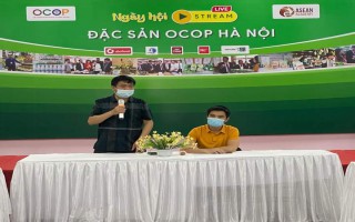Thông báo ngày hội Livestream Đặc sản OCOP Hà Nội gắn với chương trình vận động ủng hộ Quỹ mua Vaccine lần đầu tiên tại Việt Nam